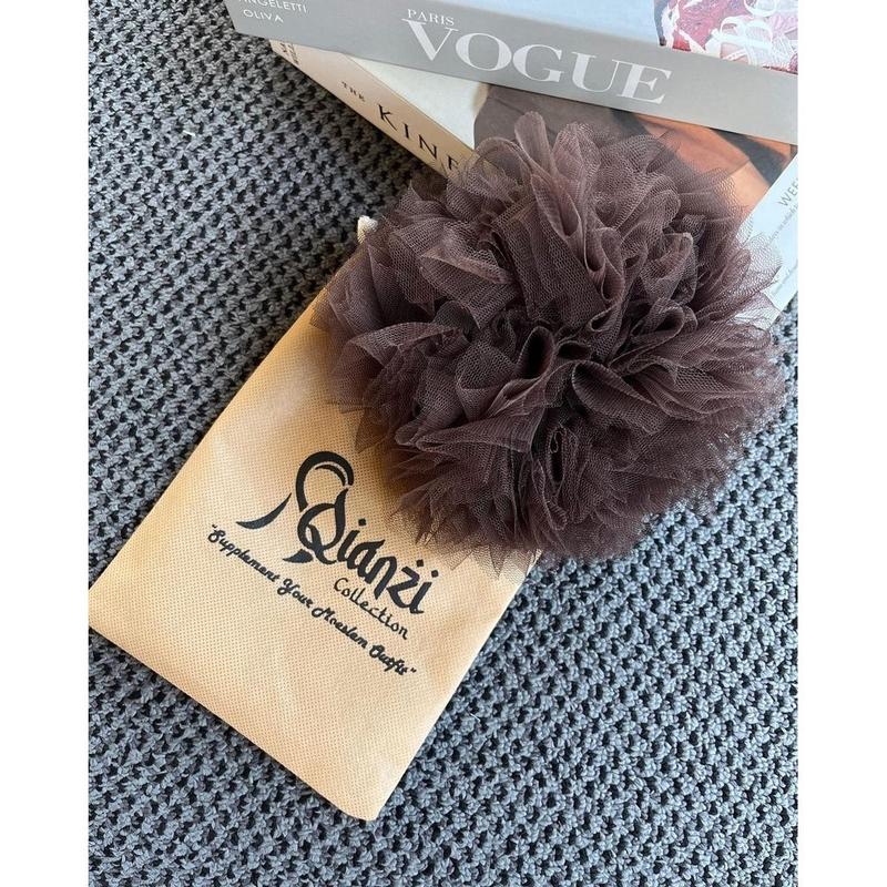 sepecial Special MEDIUM IKAT RAMBUT/SCRUNCHIE/CEPOL bahan berkualitas soft tule Premium Gread A 3