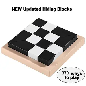 Balok Tersembunyi Terbaru Bentuk Geometris Puzzle Mainan Edukasi Anak Berpikir Logis Blok Permainan Plastik Games Hadiah Kayu