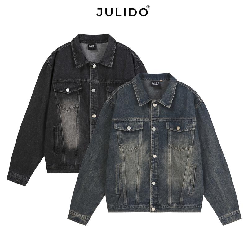 Áo khoác denim jacket JULIDO dài tay nam nữ Menswear