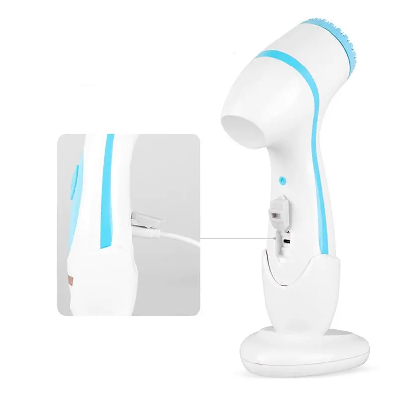 3 in 1 Electric Facial Beauty Instrument, 1 Box Waterproof Rechargeable Face Cleansing Brush with 3 Brush Heads, Facial Skin Care Tool for Women & Men 5