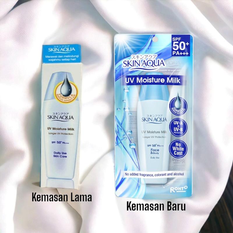 SKINAQUA Sunscreen Whitening Milk Moisture Gel Mild Sunblock Mencerahkan Skin Aqua 2
