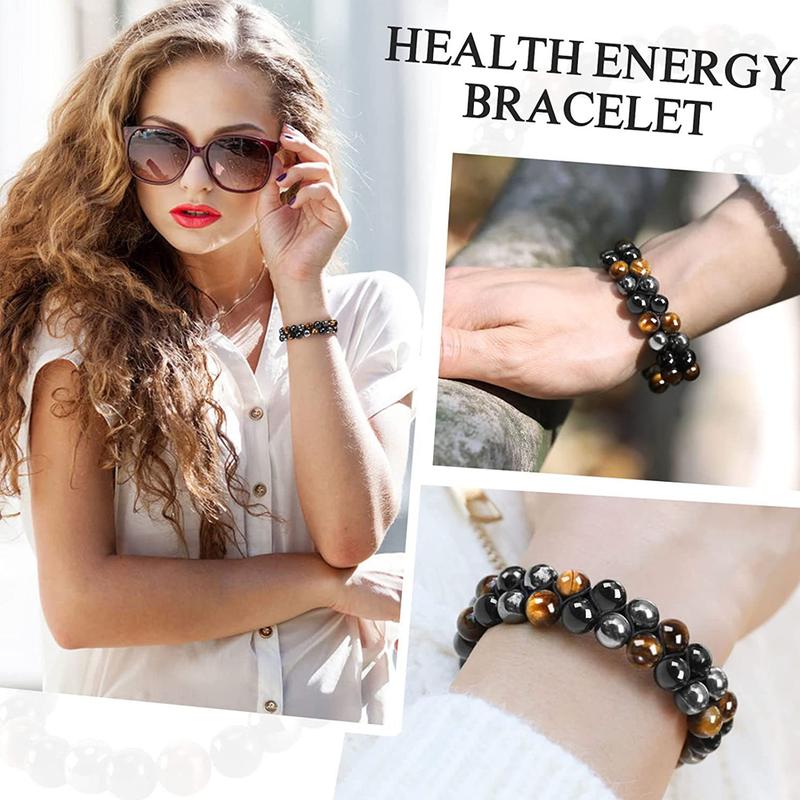 Product Introduction of 12 Constellations Yellow Tiger Eye Stone Black Fashion Bracelet Adjustable Elastic Rope Beaded Bracelet Jewelry Gift for Men Women #466330 31