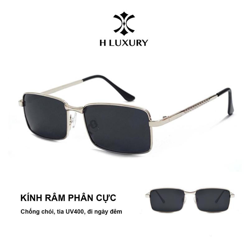 Kính râm phân cực cho nam 2025 đi nắng chống tia uv400 chống chói loá - gọng kim loại cao cấp - kính râm thời trang cho nam nữ V13