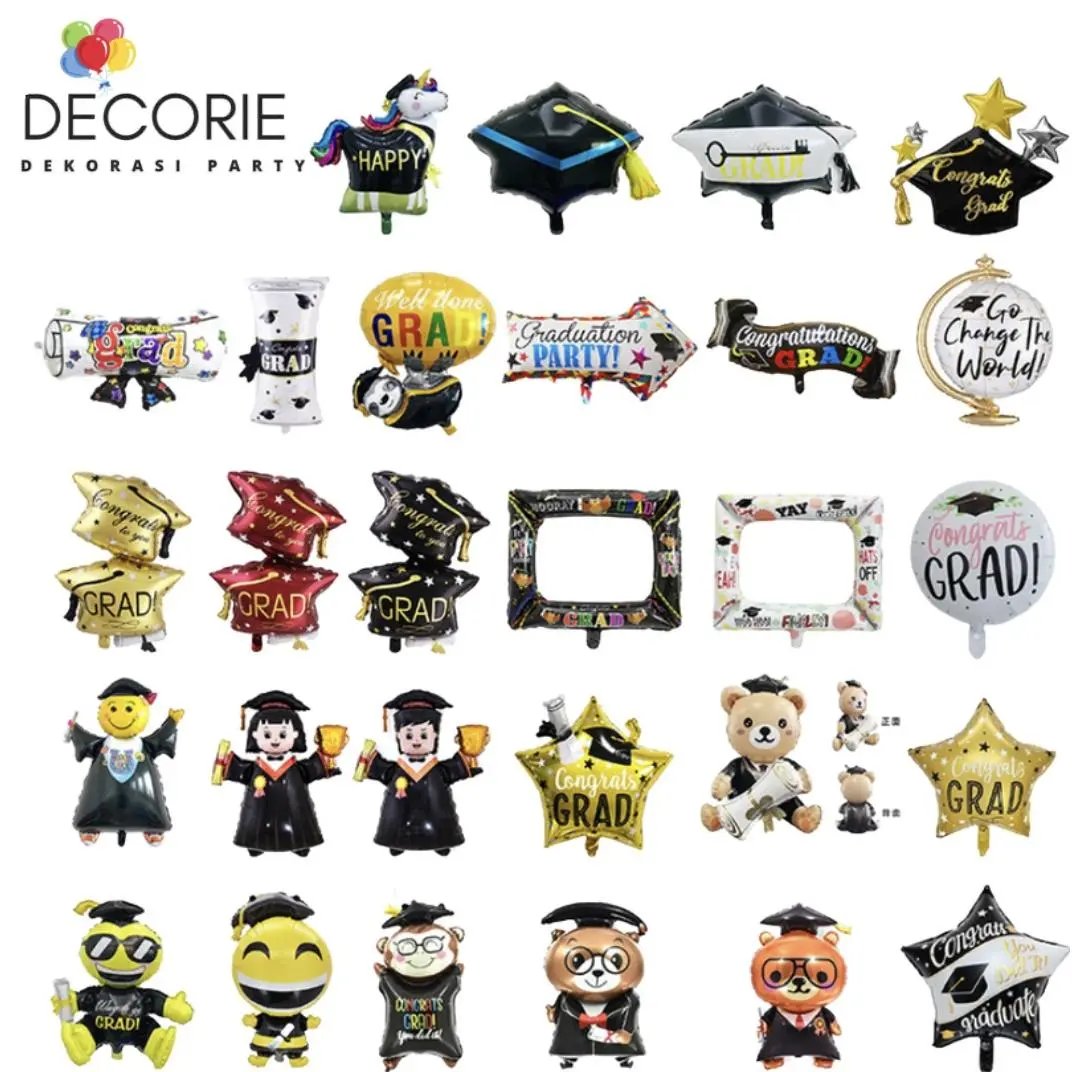 graduation/balon graduation/wisuda/balon wisuda/balon foil/balon pesta ...