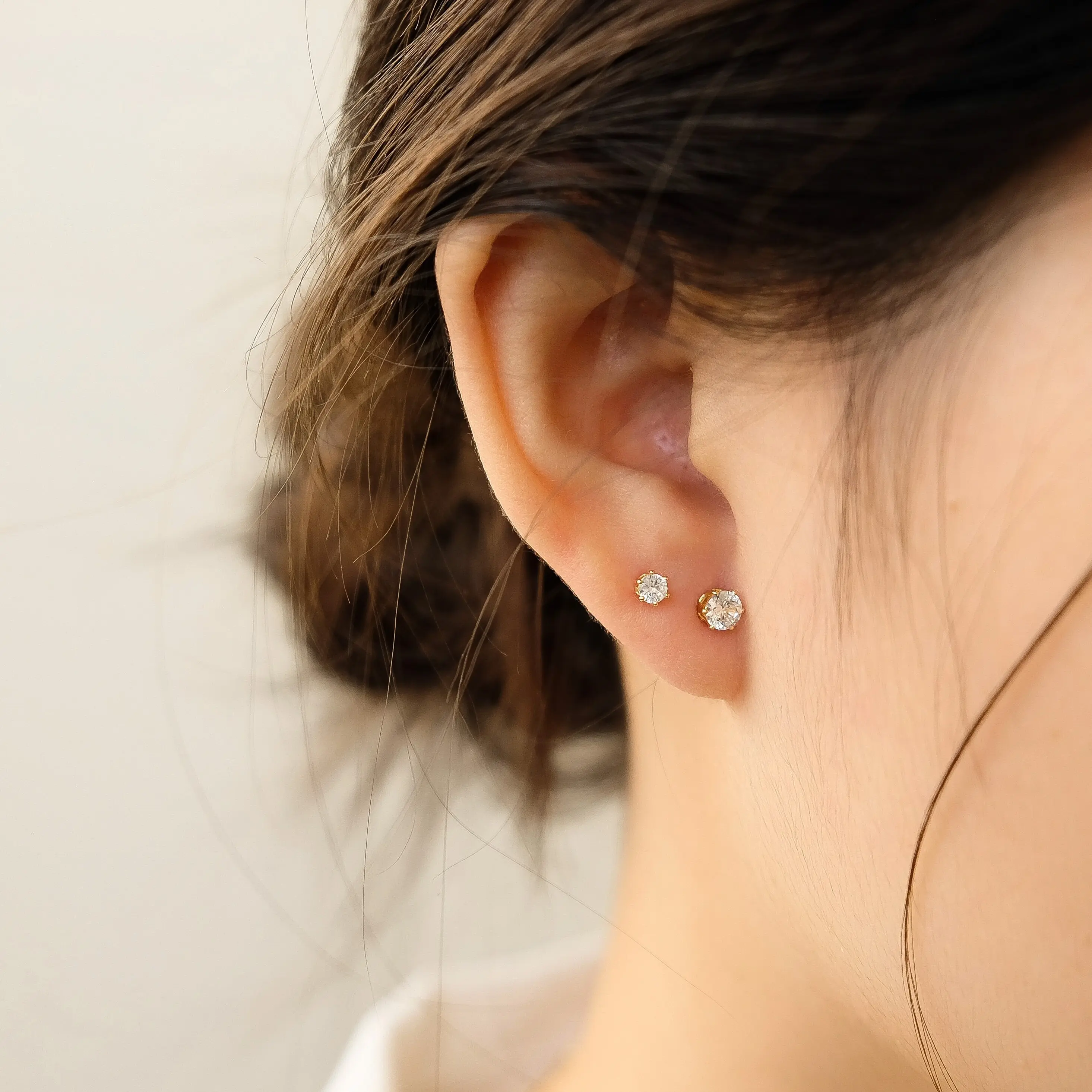 Zirconia Dainty Stud Earrings
