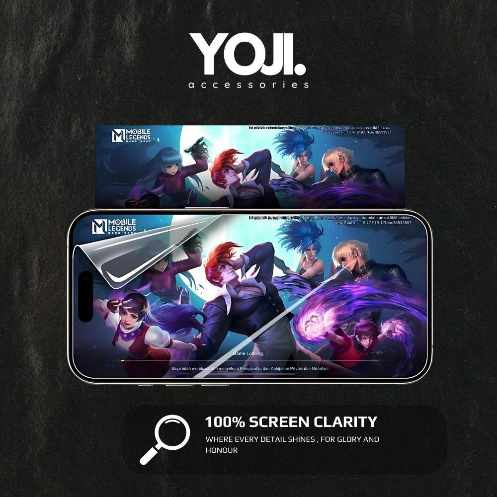 YOJI iP -Premium Anti Gores Hydrogel - Not Tempered Glass YOJI iP -Premium Anti Gores Hydrogel - Not Tempered Glass