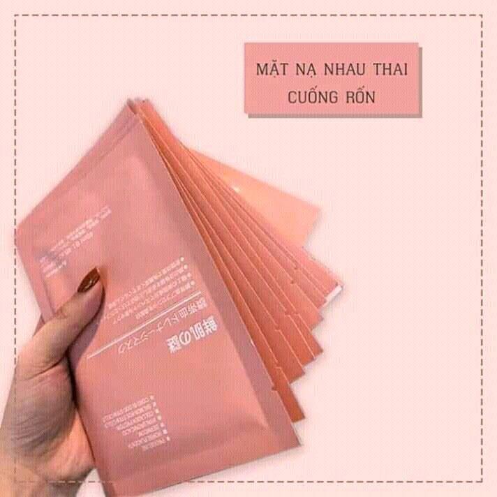 [combo 20 miếng tặng 2] Mặt nạ NHAU THAI CỪU dưỡng da cấp ẩm chống lão hoá 3