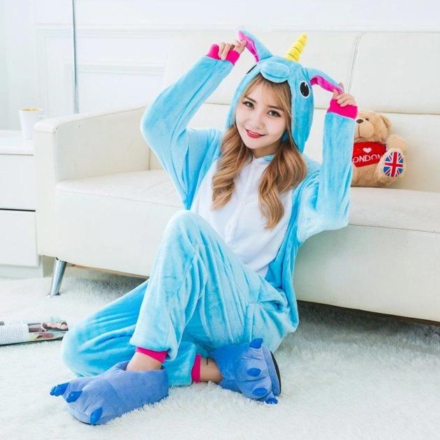 Kostum Baju Tidur Wanita Lengan Tangan Panjang Onesie Kigurumi Piyama Dewasa  Motif Hewan 1