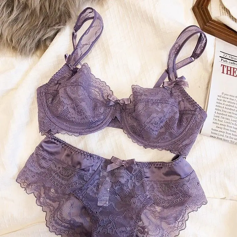 Đồ Lót Nữ, corset, Gợi Cảm, Có Nơ Ren, Mỏng Và Thoáng Khí, Bộ Áo Ngực