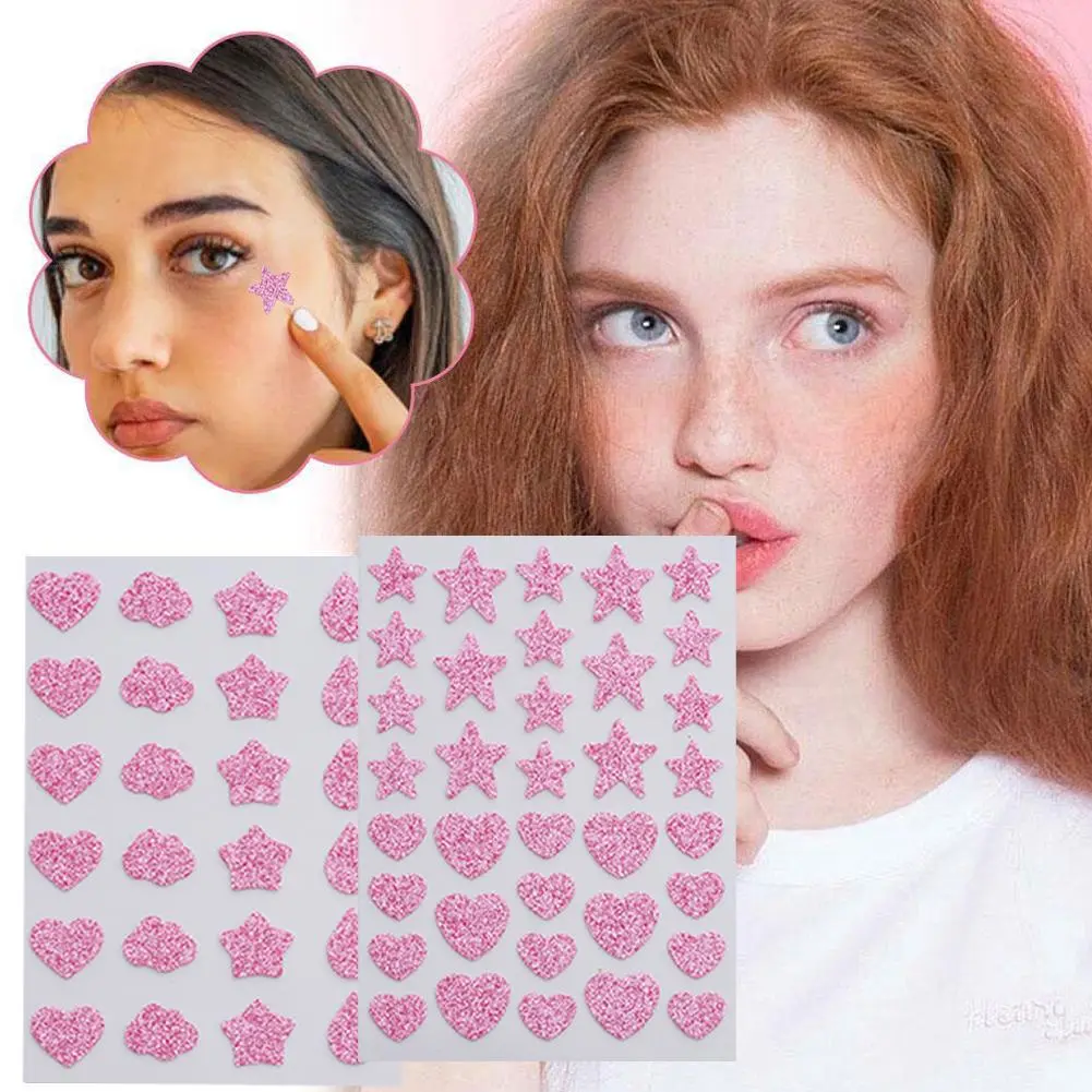 Acne Care 36 Sparkling Powder Heart Star Combination Sparkling Powder Acne Patch Water Gel Acne Mask Skin Care Patch