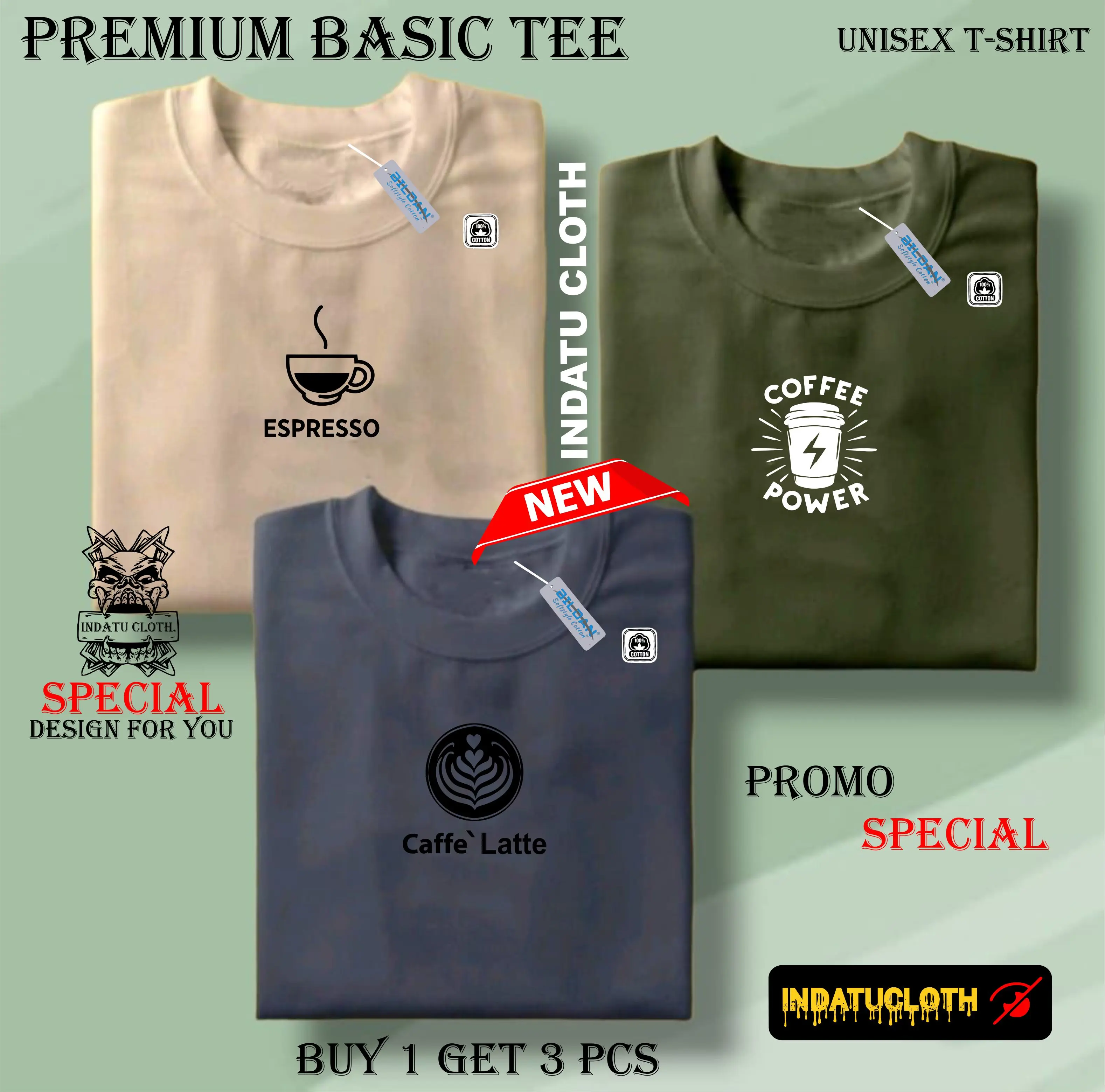 BUY 1 OR 3 PCS(PROMO COD) - Kaos  Pendek  Distro Pria-Terbaru ARTIKELCoffe100% Bahan Soft Tebal Cotton Combed 30s Premium High Quality Dewasa Keren Nyaman Remaja Baju Polos Katun  Oblong Panjang