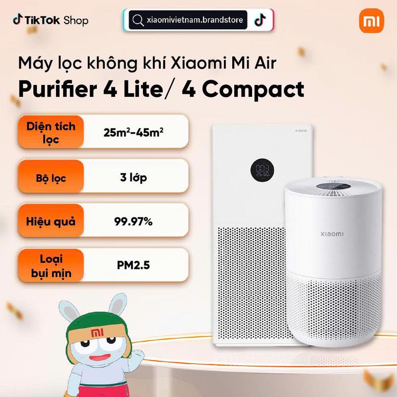 Máy lọc không khí Xiaomi Mi Air Purifier 4 Compact 4 Lite BHR5274GL - Trắng