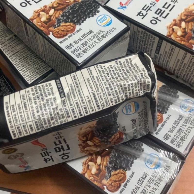 (D)(BẢN MỚI) F16 (HÀNG HOÀN KHÔNG VỎ) - 10 hộp sữa hạt óc chó hạnh nhân Hàn Quốc bản mới