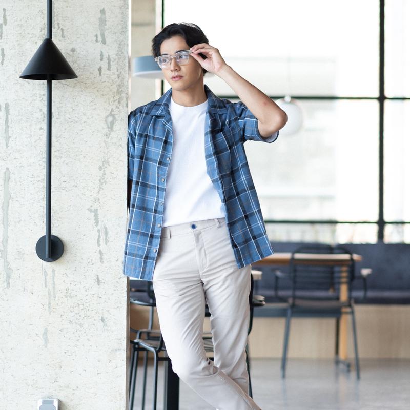 Schouten Shirt Lengan Pendek Pria - Flannel Picazzo All Variant Keren Nyaman 7