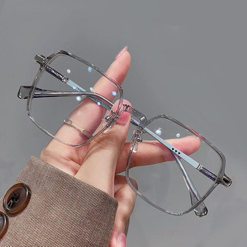 Product Introduction of Kính râm chống ánh sáng xanh biển , thời trang, siêu nhẹ, khung kim loại trong suốt, dành cho phụ nữ và nam giới, kính mắt 6