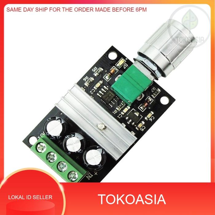 Jual 6V 12V 24V 28V 3A 80W DC Motor Speed Control PWM Adjustable ...