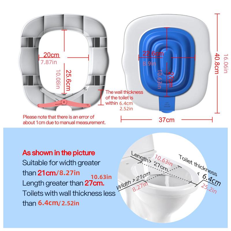 Self-service Cat Toilet, 1 Set Cat Toilet Trainer, Cat Toilet Tool, Pet Toilet Training Aid, Indoor Pet Toilet for Cats, Dog & Cat Accessories 1