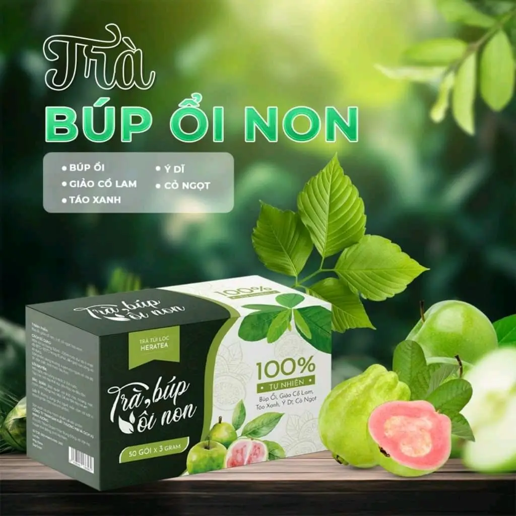 Trà búp ổi non thanh lọc cơ thể thơm ngon dễ uống (Hộp 50 túi lọc)