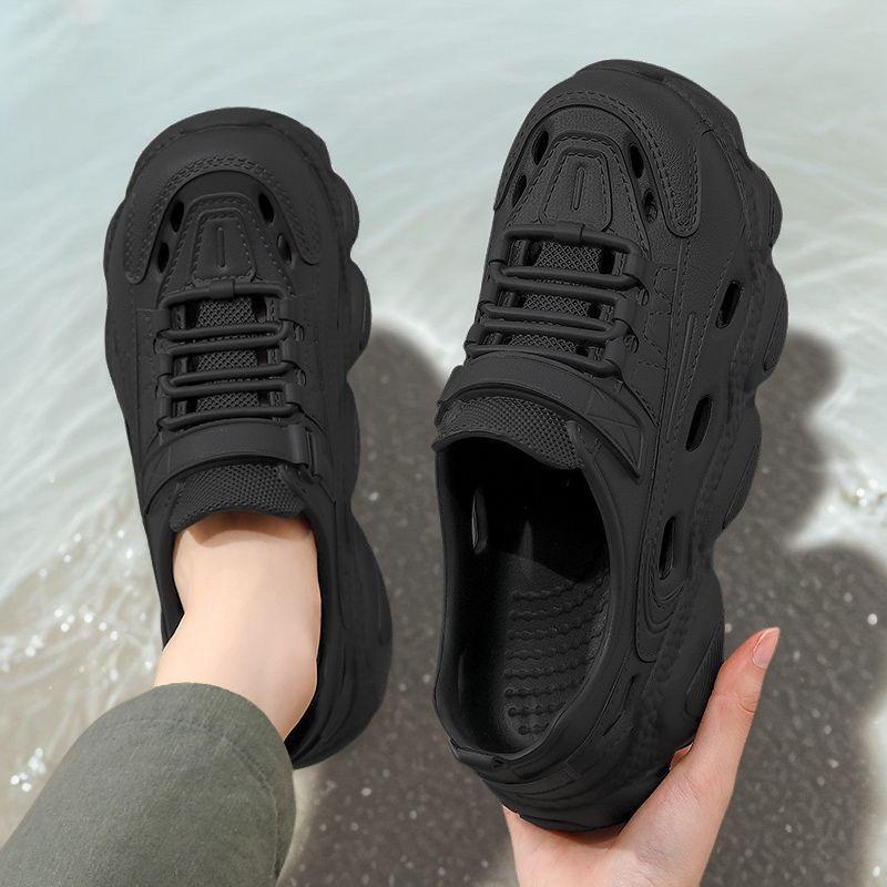 Dép thể thao ngoài trời giống nhau cho nam và nữ, thích hợp đi biển Dép đế bằng dày dặn chống trơn trượt và chống mài mòn dùng khi lái xe và câu cá
