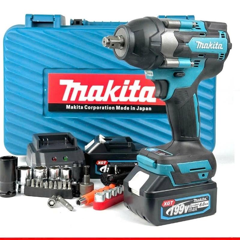Máy siết bulong Makitaa lõi đồng lực 2200nm mở ốc xe khoan tường bắt vít bắn tôn