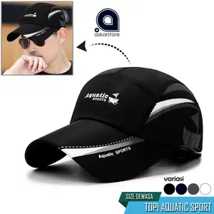 Topi Olahraga Sports Aquatic Renang Anti Panas Sinar Matahari Ukuran Dewasa