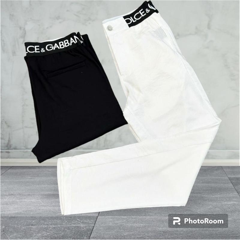 Quần Đũi Dài Cạp Chữ,2 Màu Nam Nữ Menswear