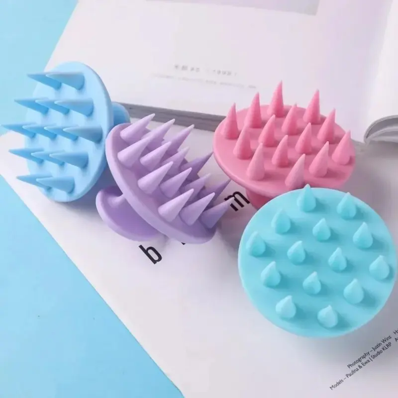 1pc Scalp Hair Massager Shampoo Comb Silicone Shampoo Brush Hair Washing Comb Bath Massage Brush Shower Brush Hair Styling Tools 2