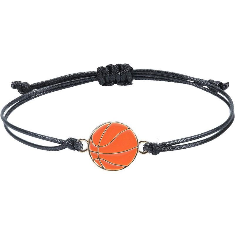 Product Introduction of Cross-Border Hot-Selling Handmade Woven Baseball Soccer Basketball Volleyball Alloy Bracelet Source Factory Wholesale 19