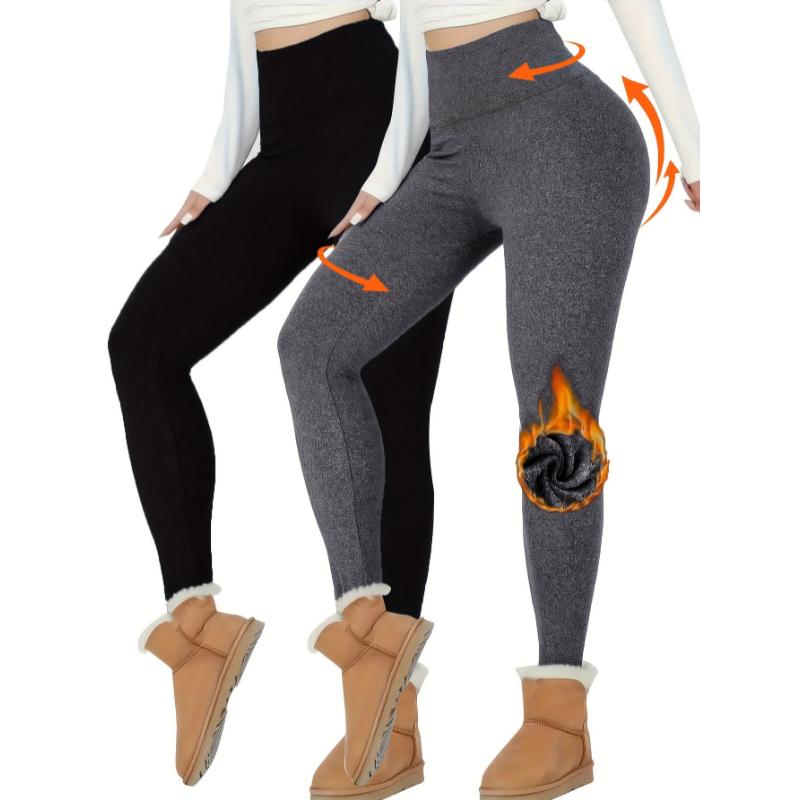 Fleece lined thermal leggings best sale