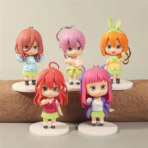Figure Anime Gotoubun No Hanayome Mini Figure Itsuki, Yotsuba, Ichika, Miku, Nino Cute