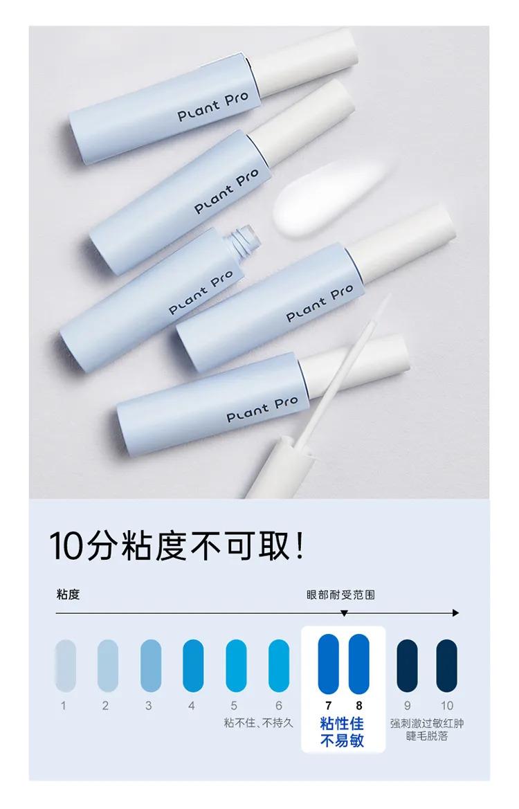 Product Introduction of PlantPro False Eyelash Glue 5ml Long-lasting Quick-drying Film-forming Gentle Non-irritating False Eyelash Glue 1