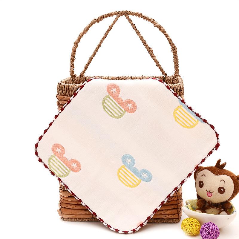 Product Introduction of Combo 5 khăn mặt trẻ em 6 lớp 100% Cotton 25x25 cm Gia Dụng Thông Minh khăn xô trẻ sơ sinh bông 100% thấm hút nước tốt mềm mại thân thiện với da mau khô kháng khuẩn không tẩy trắng màu sắc hình ngẫu nhiên 7