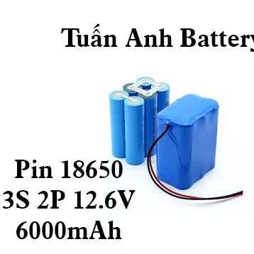 Pin Sạc 18650 3S 11.1 - 12.6v 3200mAh Dùng Cho Loa Kéo, Quạt Tích Điện, Loa Bluetoolh, modem Wifi, Camera, Lưu Trữ... 2