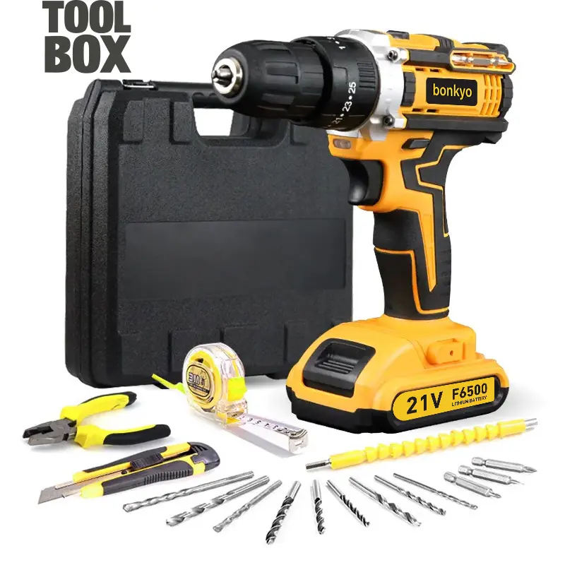 TOOLBOX Mesin bor baterai impact drill bor listrik bor beton Multifunctional toolbox--B511 Pro 1