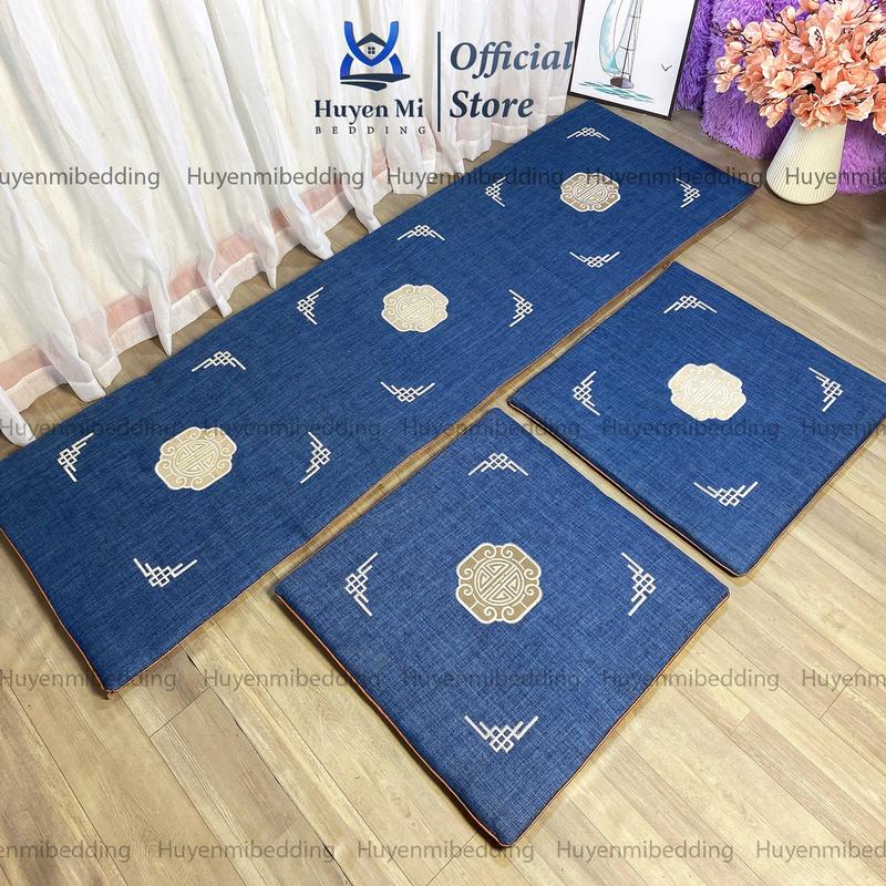 Đệm Ghế Gỗ Sofa Khẩu Cao Cấp, Bộ Thảm Trải Ghế Gỗ Đủ Màu Đủ Kích Thước In 3D,Dày 2 -3cm