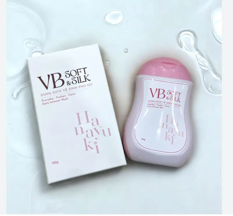 HOT- Dung Dịch Vệ Sinh Hana Vb Soft Silk Hanayuki, Dung Dịch Vệ Sinh Hanayuki Màu Hồng Mẫu Mới 4