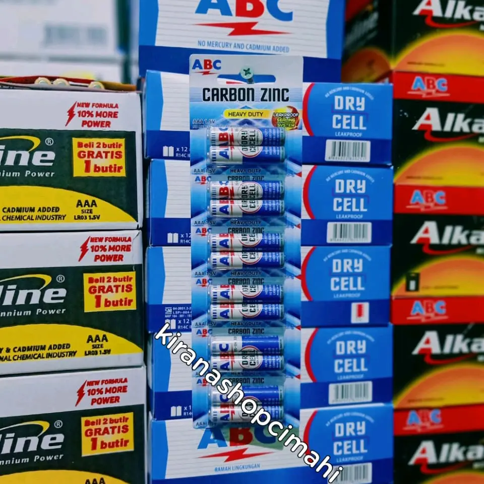 Batre ABC biru AAA isi 12 pcs / A3 / baterai