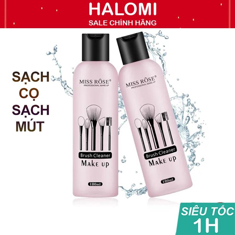 Nước rửa cọ trang điểm Miss Rose giặt cọ mút Siêu Sạch Dễ Sử Dụng HALOMI