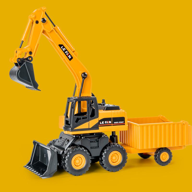 Đồ chơi xe xúc ủi chạy đà kèm thùng chứa vật liệu 3 trong 1 nhựa ABS an toàn Toy