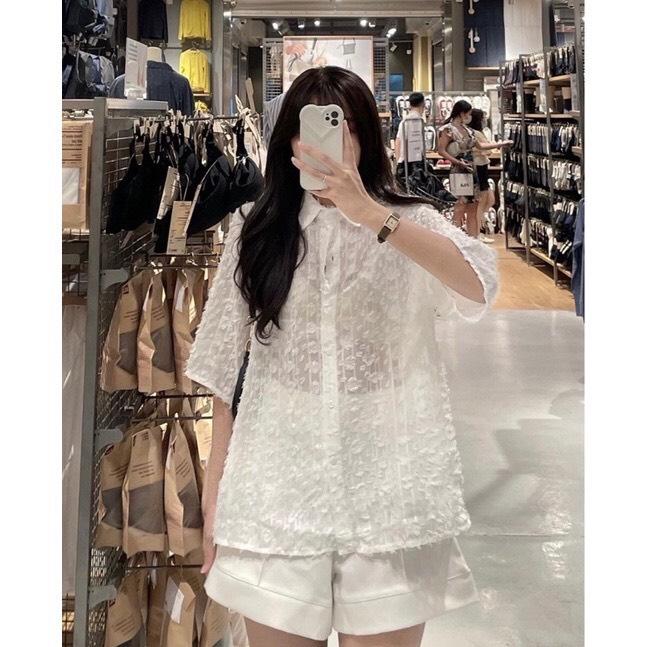 Áo sơ mi bigsize họa tiết lông vũ 3D cao cấp thiết kế ( Thời trang Vicky G - Anitagreen ) HN0223 1