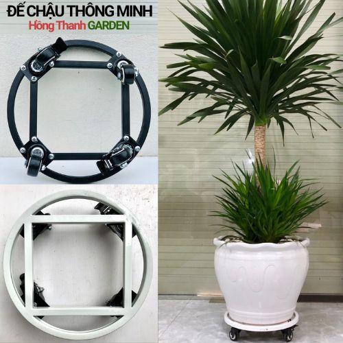 Đế chậu ĐK30cm -50cm siêu chắc khỏe, đế chậu thông minh cao cấp có bánh xe di chuyển, đế sắt bánh xe sắt, đế lót chậu, kệ để chậu cây có bánh xe di chuyển chịu tải đến 400kg - Hồng Thanh Garden