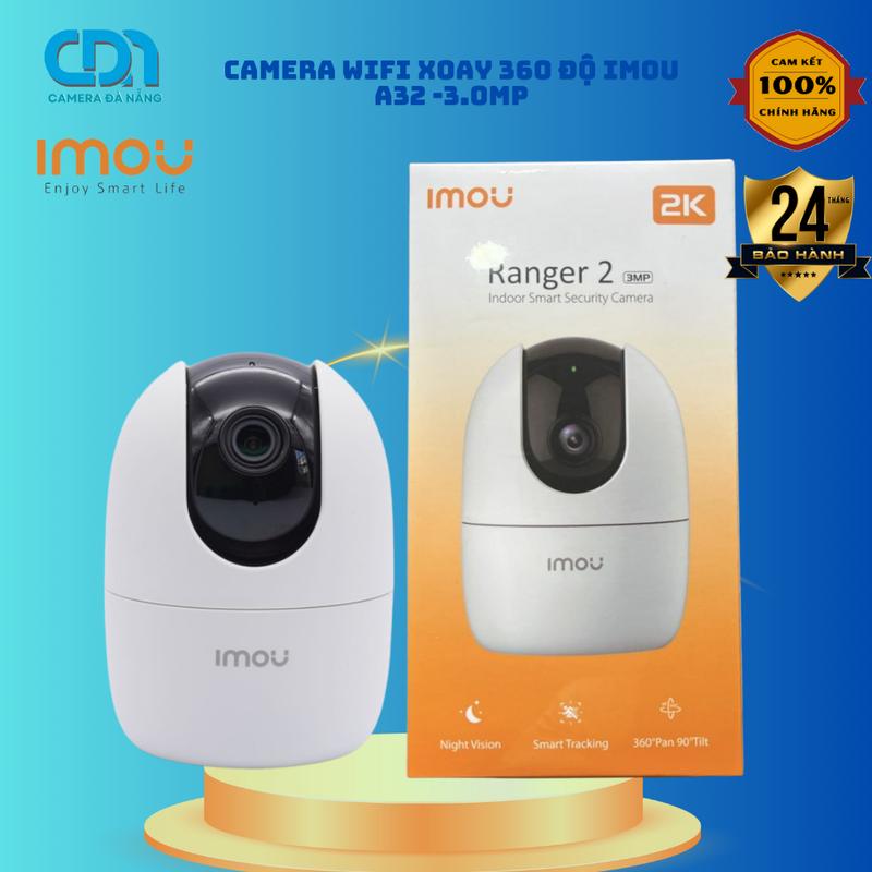 Camera imou trong nhà ranger A32EP (3M)  Quay 360 độ, đàm thoại 2 chiều - Bảo hành 24 tháng camera  quansat