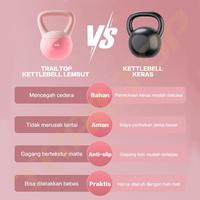 Gambar Trailtop Kettlebell L44 Peralatan Kebugaran Rumah Awesome Kettlebell Lunak 4/6/8kg Lembut Dumbbell Wanita 2kg 4kg 6kg PVC Lembut Tahan Jatuh Import Quality - Lembut-2GK dari Trailtop MD Kab. Tangerang 2 Tokopedia