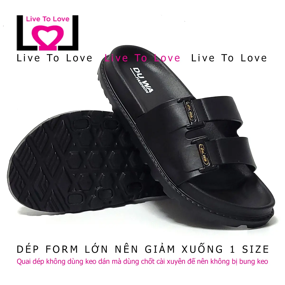 Dép nam, nữ DUWA quai ngang siêu nhẹ - Hàng chính hãng - LT301 - Slipper DéP Đế Bằng Dép Lê