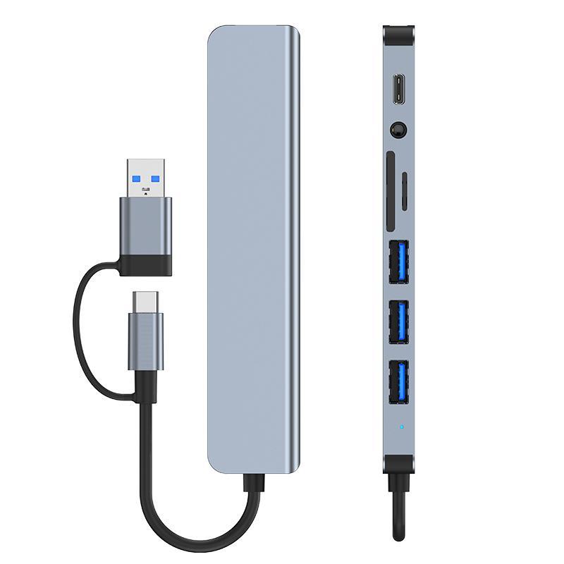 USB 3.0 Hub, 1 Count USB A/USB C Hub, Multi-port USB Splitter Docking Station For MacBook Pro/Air, Computer Accessories 5