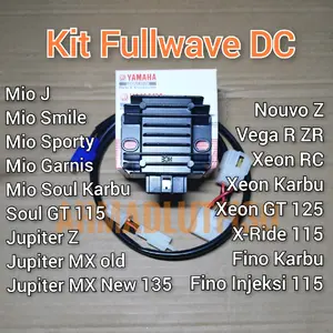 Kabel kit Fullwave Rubah arus DC Jupiter old mx new 135 Mio series Vega Xeon Soul Gt X ride dll Lampu