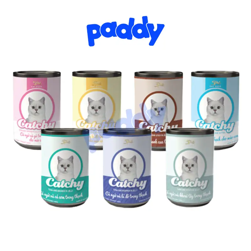 Pate Mèo Catchy Nhiều Vị Lon 400g