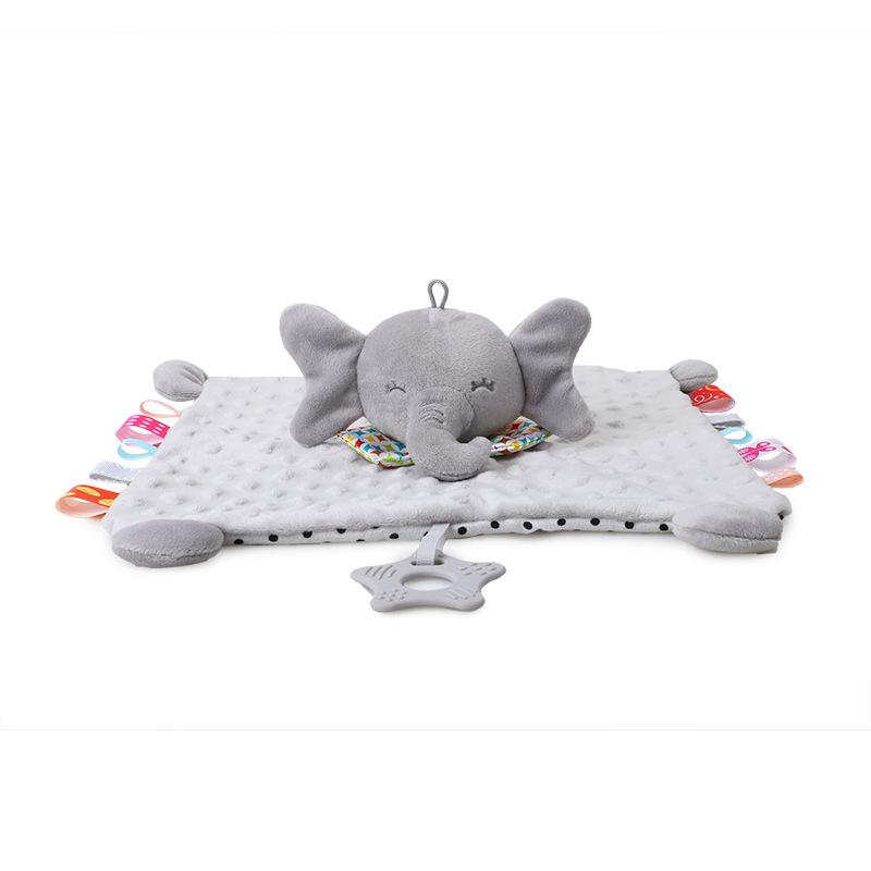 Product Introduction of Cute Cartoon Animal Comfort Cloth, 0-year-old Baby Comfort Toy Comfort Cloth with Doll Comfort Cloth 2