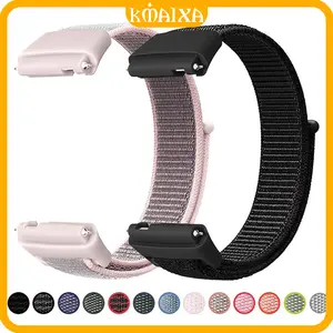Nylon Loop Strap for Redmi Watch 3 Active / 3 Lite Nylon Replacement Sport Adjustable Bracelet Belt Band Accessories for Tali Jam Tangan Smartwatch Xiaomi Mi Watch 3 Lite