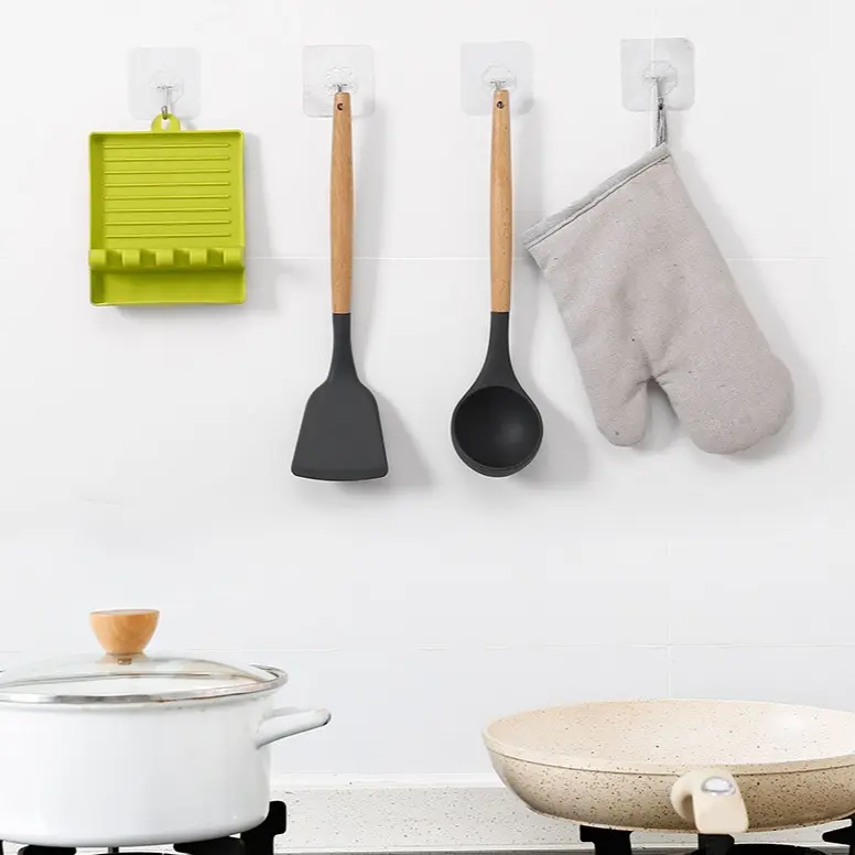 Tatakan Sendok Spatula Rak Sepatula Sutil Tempat tutup panci sendok multifungsi 7